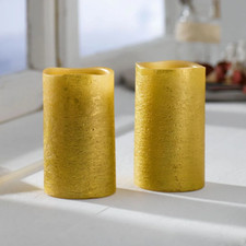 2 Candele LED in Vera Cera